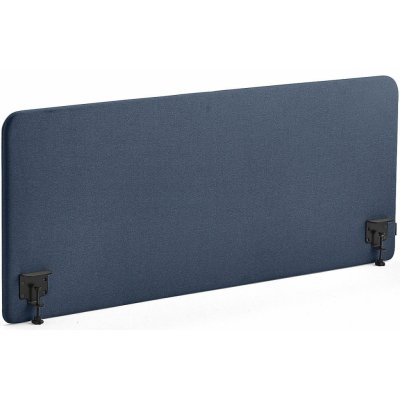 Zone stolový paraván černé svorky potah Hush námořnická modrá 160 X 65 x 3,6 cm – Hledejceny.cz