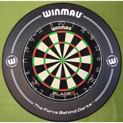 Winmau set DOUBLE - terč Blade 6 + okruží Black Print – Zboží Dáma