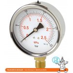 Pneumatics & Hydraulics Manometr robustní stranový 0/16 bar - 100 - M20x1,5 – Hledejceny.cz
