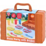 Teddies Piknikový košík se sadou nádobí – Sleviste.cz