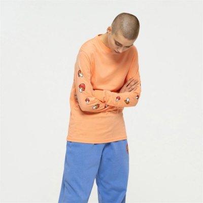 SANTA CRUZ Mushroom Monarch Dot L/S Tee Faded Coral