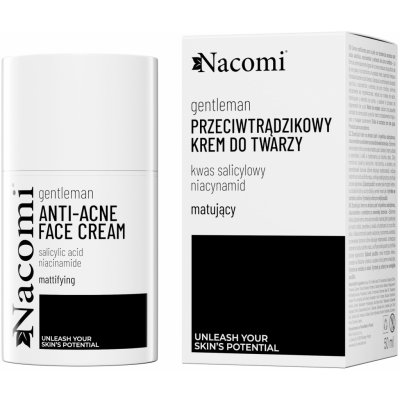 Nacomi Gentleman Anti-Acne krém s kyselinou salicylovou 50 ml – Hledejceny.cz