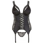 Korzet Cottelli Collection REMOVABLE CUPS black – Zboží Dáma