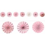 Girlanda z papírových rozet “Rose Gold Birthday” 365 cm – Zboží Dáma