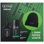 STR8 FREAK dárková kazeta pro muže EDT 100 ml + deodorant 150 ml + zimní čepice – Sleviste.cz