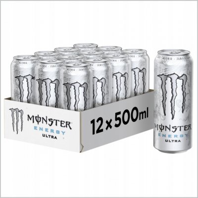 Monster Energy Ultra Zero sycený energetický nápoj plech 12 x 500 ml – Hledejceny.cz