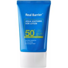 Real Barrier Aqua Soothing Sun Lotion zklidňující krém SPF50+ 50 ml