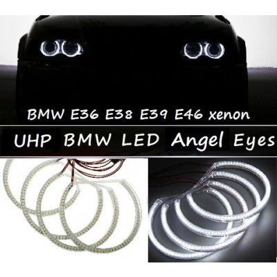 Angel Eyes kroužky LED BMW E36 E38 E39 E46 xen UHP - bílá – Sleviste.cz