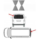 2 Sluneční clony pro zadní dveře šedá VW T5 T6 Transporter, Multivan – Hledejceny.cz