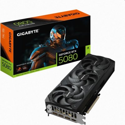 Gigabyte GeForce RTX 5080 WINDFORCE OC SFF 16GB GV-N5080WF3OC-16GD – Zboží Živě