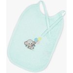 Goldea dětský froté bryndák lili mintový - sloník s balónkami 25 x 30 cm – Zboží Mobilmania