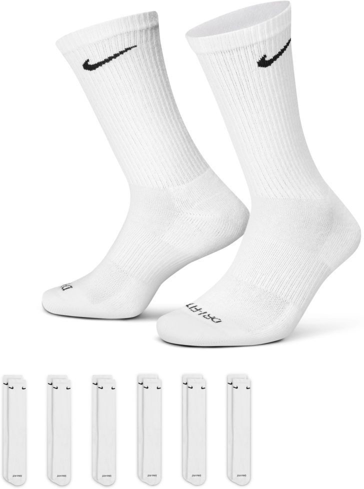 Nike Everyday Plus Cushion Crew Socks 6P white/black