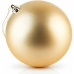 DECOLED Velká vánoční ozdoba 20 cm plastová koule Šampaň lesklá – Hledejceny.cz