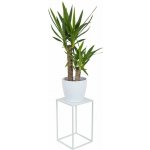 DekorStyle květinový stojan Ilja 40 cm bílý – Sleviste.cz
