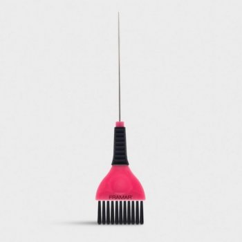 Framar Pin Tail štětec na barvení vlasů s hrotem růžový šířka 5 cm