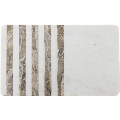 Bloomingville Mramorové prkénko Novelle 38 cm, přírodní barva, mramor – Zboží Dáma