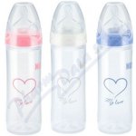 NUK NEW CLASSIC láhev LOVE PP 250ml,SI,V2,M modrá – Hledejceny.cz