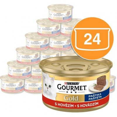 Gourmet Gold s hovězím masem 24 x 85 g – Zboží Mobilmania