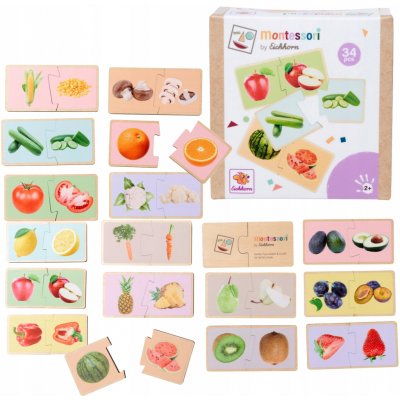 Simba Montessori puzzle ovoce a zelenina – Hledejceny.cz