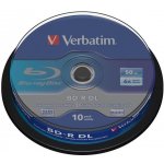 Verbatim BD-R DL 50GB 6x, cakebox, 10ks (DDB50VEP6CX1-32) – Hledejceny.cz