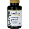 Doplněk stravy na imunitu Swanson Elderberry/ Agaricus/ Echinacea Immune Support Bezinka 120 kapslí