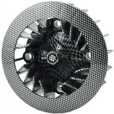 ventilátor - vrtule chlazení motoru TUNING 139QMB/QMA (GY6 50) 4T - CARBON – Hledejceny.cz