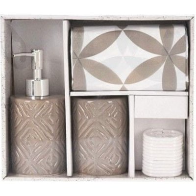 Homestyling KO-CY2210590hned 3 ks hnědá – Zboží Dáma