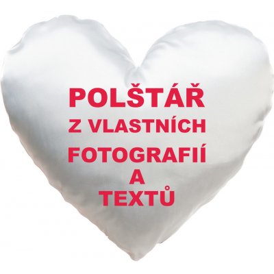 Impar Polštář s vlastní fotkou Srdce 36x36 – Zbozi.Blesk.cz