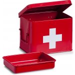 Zeller Lékárnička úložný box na léky s uchy 18115 kovová červená – Zboží Dáma