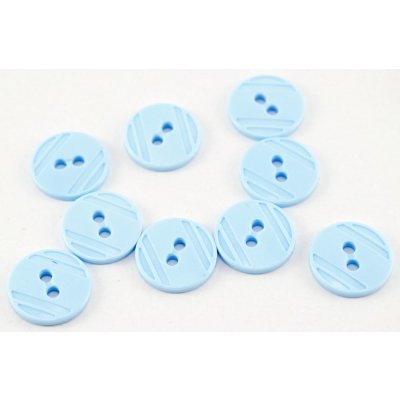 Dírkový knoflík - světle modrá - průměr 1,5 cm – Zboží Dáma