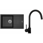 Sinks G4374 Set LINEA 780 + VITALIA černá matná – Zboží Dáma