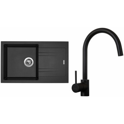 Sinks G4374 Set LINEA 780 + VITALIA černá matná – Zboží Dáma