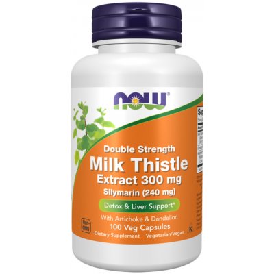 Now Foods Silymarin Double Strength 300 mg 100 kapslí – Hledejceny.cz