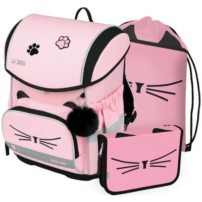 Školní set Stil Cat Lady – aktovka, penál a sáček pro 1.–3. třídu – Zbozi.Blesk.cz