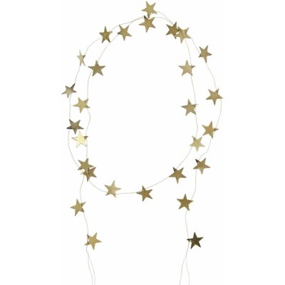 House Doctor Kovová girlanda Stars Antique Brass 150 cm měděná barva kov – Hledejceny.cz