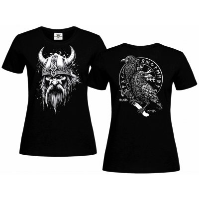 Tričko Viking Crow Černá – Zboží Dáma