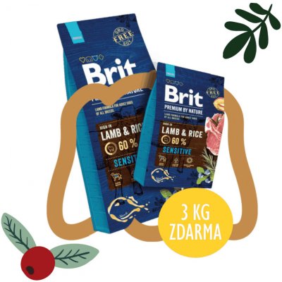 Brit Premium by Nature Sensitive Lamb 18 kg – Zboží Dáma