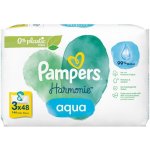 Pampers Aqua Harmonie dětské čisticí ubrousky 3 x 48 ks – Zboží Dáma