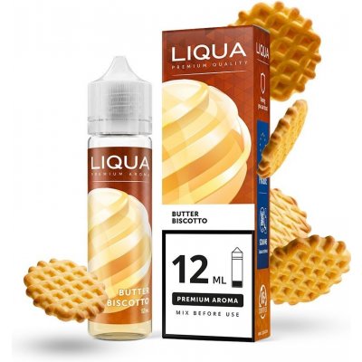 Ritchy Liqua Butter Biscotto Mix&Go 12 ml – Zboží Mobilmania