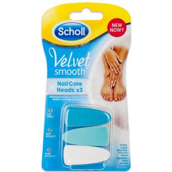 Scholl Velvet Smooth Electronic Nail Care 3 ks