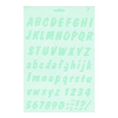 Fandy Šablona abeceda 17x26 cm – Zboží Mobilmania