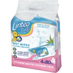 Linteo Baby vlhčené ubrousky 4 x 80 ks – Zboží Mobilmania