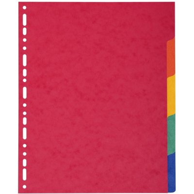 Rozlišovač Exacompta, A4 maxi, prešpán, mix barev, 5 ks – Zboží Živě