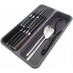 Orion Organizér do šuplíku, příborník 2v1 GREY na vařečky i nože 40 x 26,5 cm – Hledejceny.cz