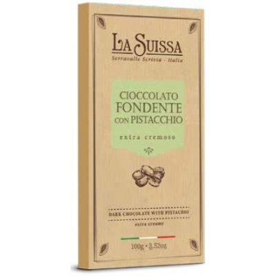 La Suissa hořká čokoláda s pistáciovou náplní 100g – Zboží Mobilmania