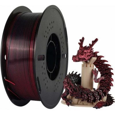 Kingroon PLA DUAL COLOR 1,75 mm 1kg Černá/Červená – Zboží Živě