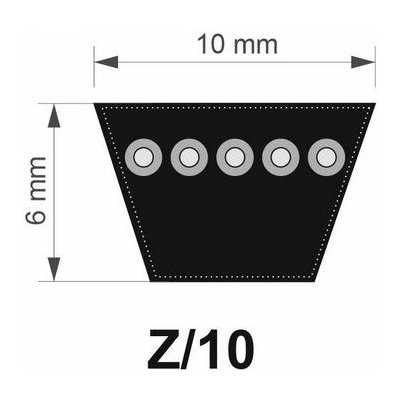 SteigenTech 10x 990 Lw/ 965 Li Z 38" řemen klínový – Zboží Mobilmania