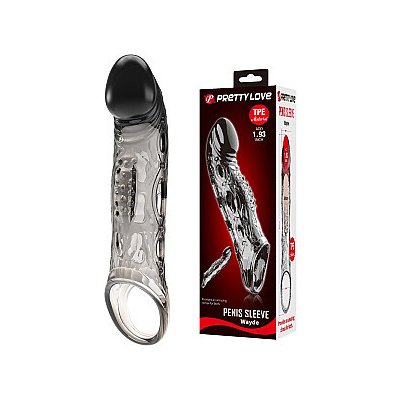 Pretty Love Wayde Clear, vibrační návlek na penis – Sleviste.cz