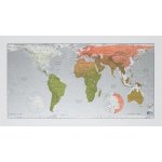 Future Map Company Svět - nástěnná mapa Future Coral 101 x 58 cm Varianta: bez rámu v tubusu, Provedení: papírová mapa – Zboží Dáma