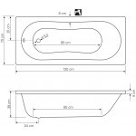 AQUALINE JIZERA 120 x 70 cm G1270 – Zboží Mobilmania